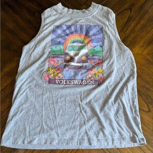 Volkswagen Graphic Gray Tank Top Rainbow